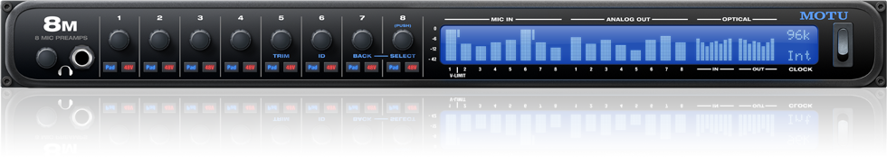 MOTU 8M AVB Thunderbolt USB Interface