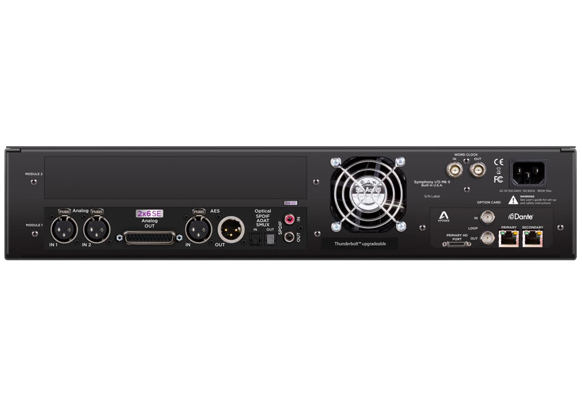 Apogee Symphony I/O Mk II 2X6 SE Dante